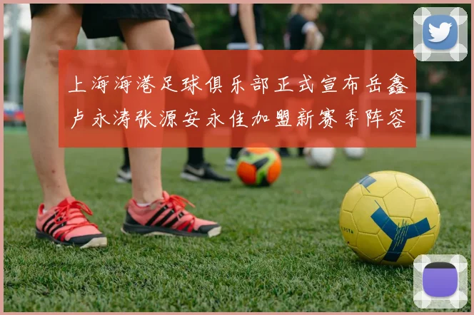上海海港足球俱乐部正式宣布岳鑫卢永涛张源安永佳加盟新赛季阵容更新